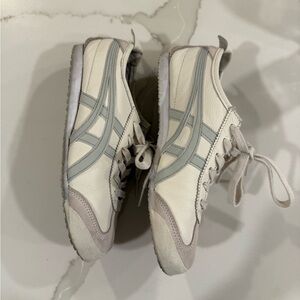 Onitsuka Tiger by Asics Cream and Gray Sneakers